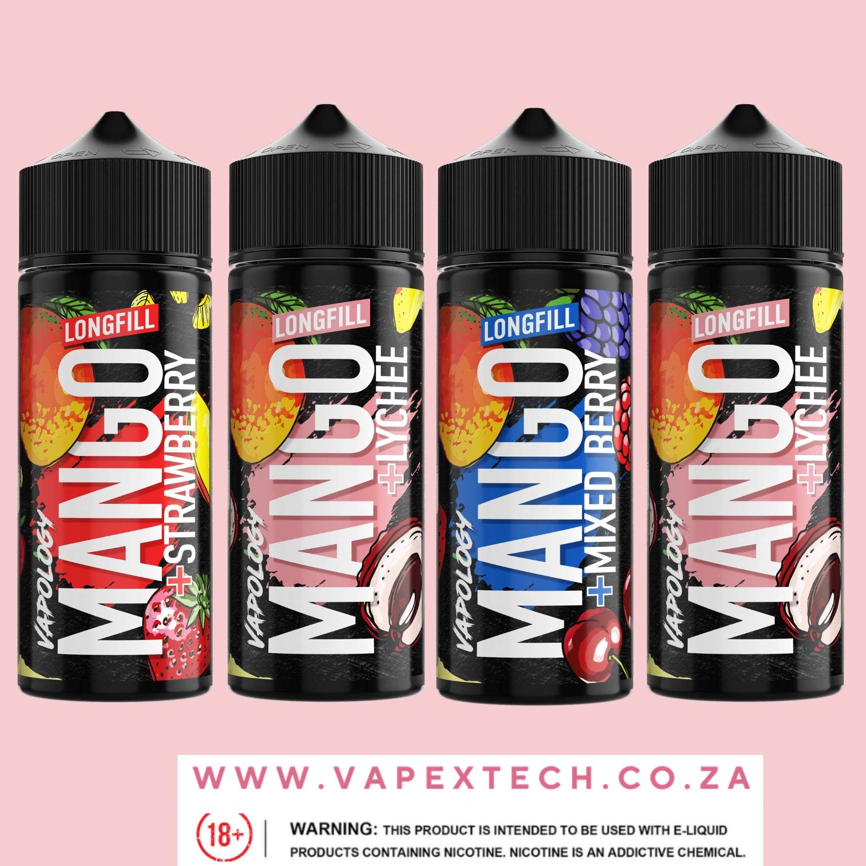 VAPOLOGY 120ML VAPE JUICE 2MG COMBO FREEBASE
